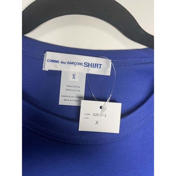 COMME des GARCONS SHIRT T-shirt Size XL Blue S28121-2 - Picture 3 of 4